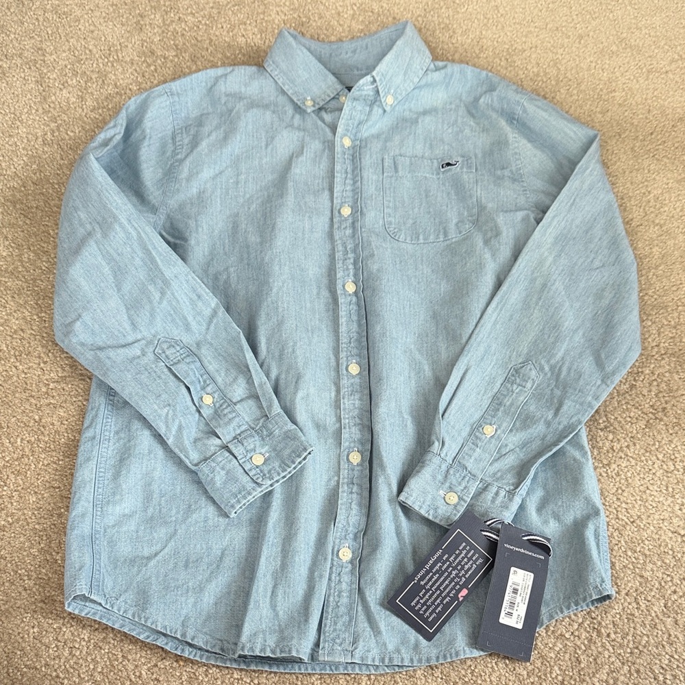 NWT Vineyard Vines boys button down sz M